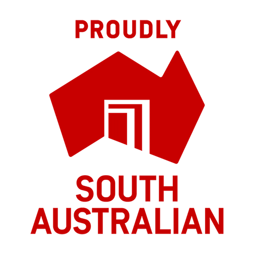 Proudly South Australian Logo - White Background
